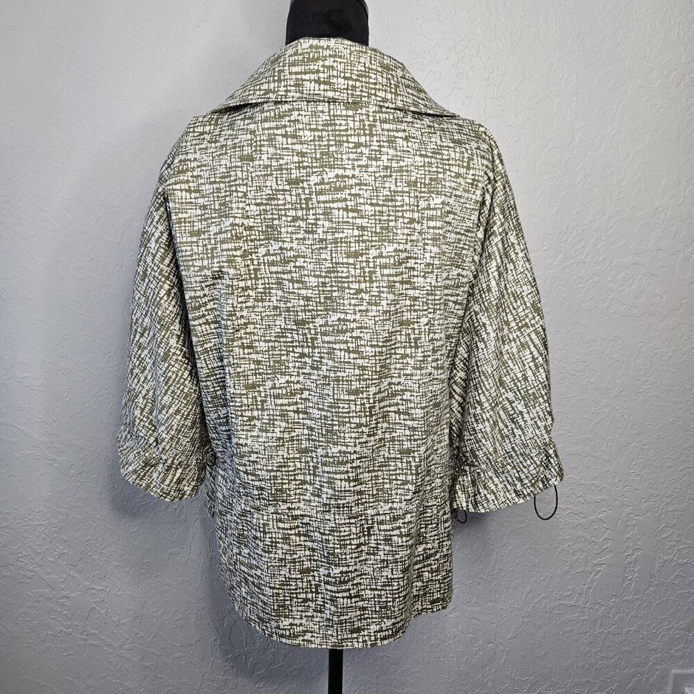 Womens Sz Large Madison Hill New York Jacket Womens Olive Green Boho Cottage - Picture 9 of 16